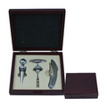 3 Piece Chrome Trim Wine Opener Set